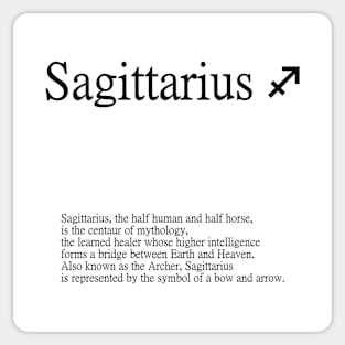 Sagittarius Zodiac Sign Sticker